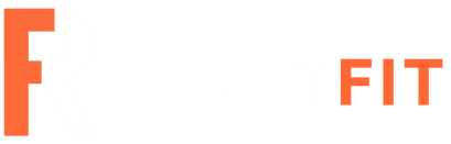RightFit Logo in White and Orange
